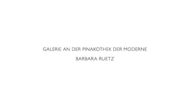 Galerie an der Pinakothek der Moderne / Barbara Ruetz - 
