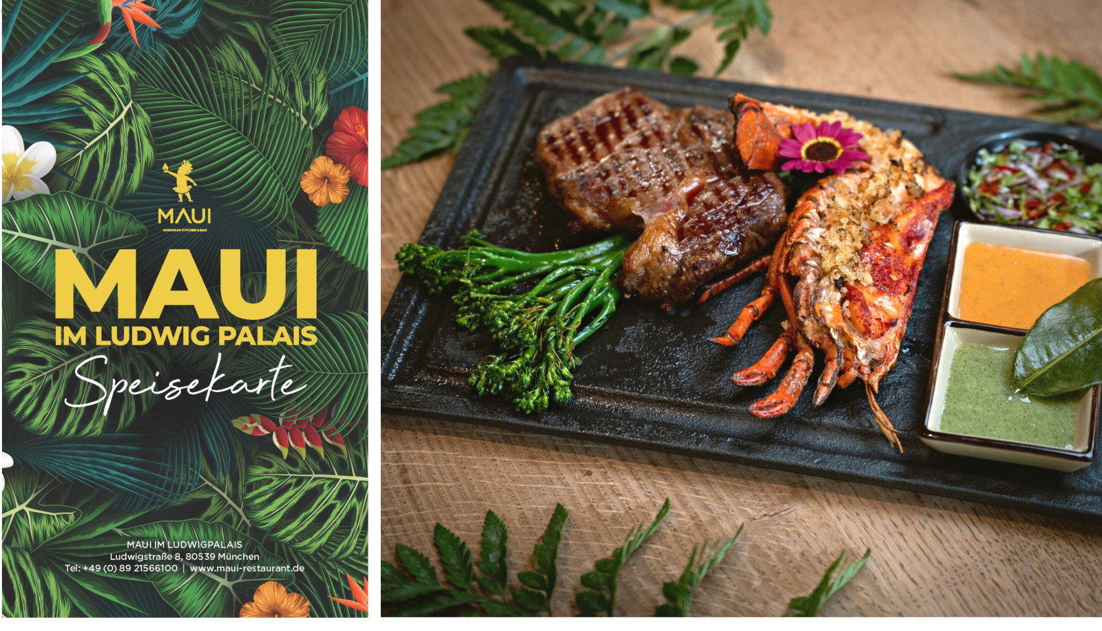 Die kulinarische Reise im MAUI hat Klasse. Wie wäre es heute mit einem halben Lobster und argentinischem Entrecote? Bildrechte: MAUI MUNICH