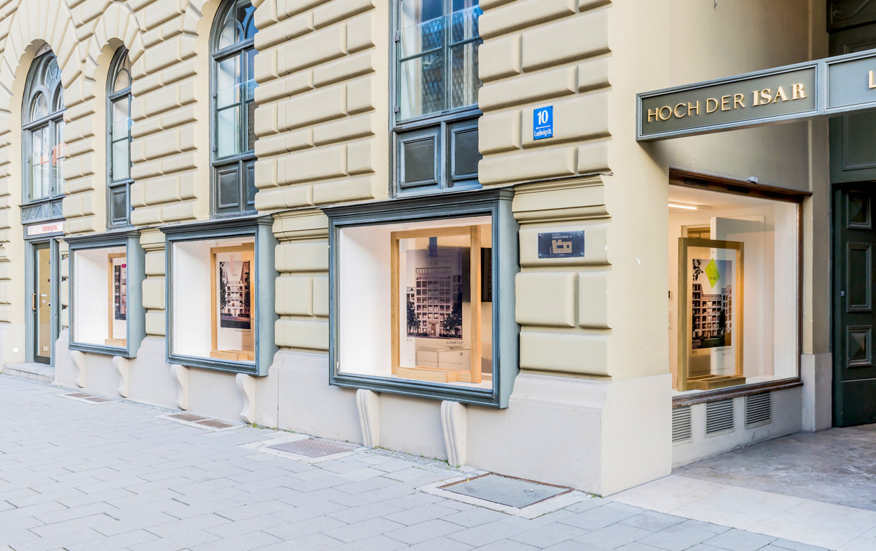 Eingang zur Sales Lounge Hoch der Isar - © architekturfotografik boris storz